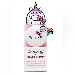The Crème Shop x Hello Kitty Macaron Lip Balm in the Sweet Sprinkles
